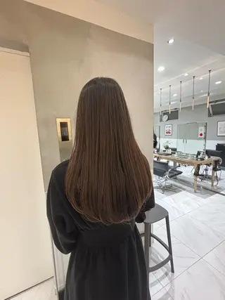 ロング ヘアアレンジ 似合わせカットカラー 💎モエのヘアスタイル