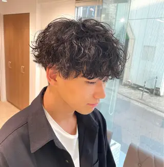 ショート パーマ メンズ 【メンズ特化】 池田大成✂︎のヘアスタイル