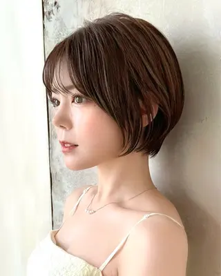 ショート カラー 💍新宿ショート 💍岩田莉奈のヘアスタイル
