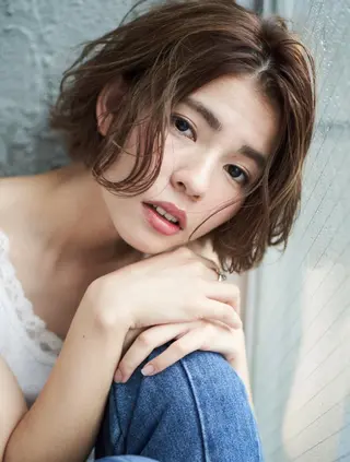 ショート カラー ヘアアレンジ Ways TOKYO所属・北間 寛哉のヘアスタイル