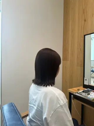 ミディアム カラー 平井 真由のヘアスタイル