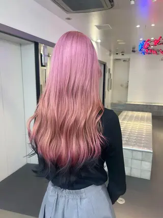 ロング MiRI💜地毛級 エクステ✖似合わせ技のヘアスタイル