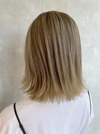 ミディアム カラー 入江 允のヘアスタイル