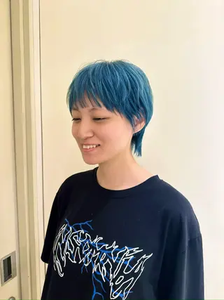 ショート 青木龍樹/パーマモデ ル/似合わせパーマのヘアスタイル