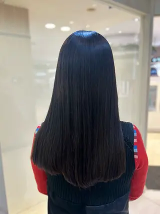 ロング カラー 艶質改善/縮毛矯正 ササキナツミのヘアスタイル