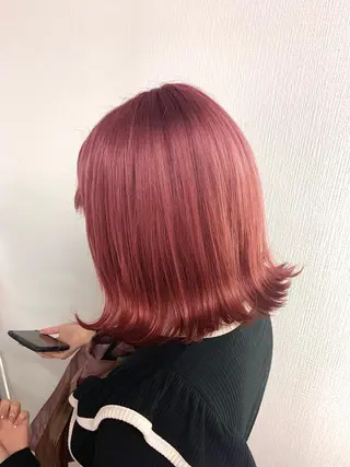 ミディアム カラー ヘアアレンジ RAIA💎ケア ブリーチ＆パーマ💎のヘアスタイル