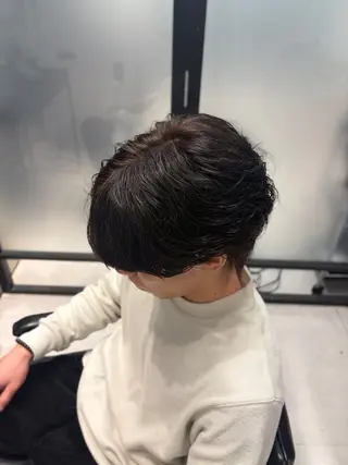 パーマ メンズ 曲がる縮毛矯正/ メンズパーマ森隆之介のヘアスタイル