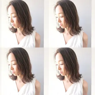 ミディアム カラー ヘアアレンジ 竹内啓太 ボブのヘアスタイル