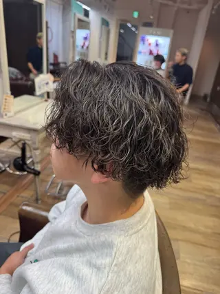 ショート パーマ メンズ メンズカット/パーマ ⚡️ひりゅう⚡️のヘアスタイル