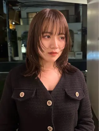 ミディアム ボブ/似合わせ レイヤーcocomoのヘアスタイル