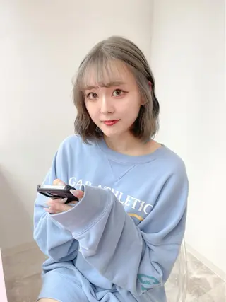 ミディアム 髪質改善韓国レイヤー SHIORI🦋のヘアスタイル