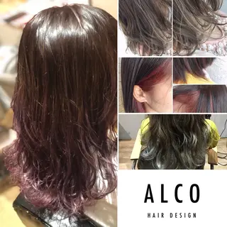 ミディアム カラー ヘアアレンジ ワタイショウタ 髪質改善✨眉毛サロンのヘアスタイル