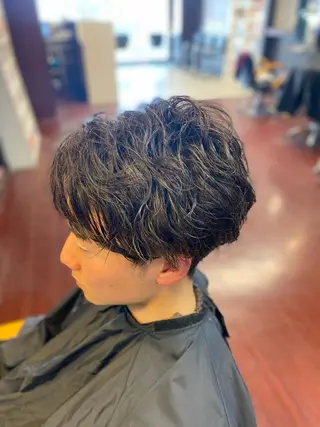 ショート パーマ メンズ Lizir  ルズィール所属・Luzir⭐︎ GEN⭐︎のヘアスタイル