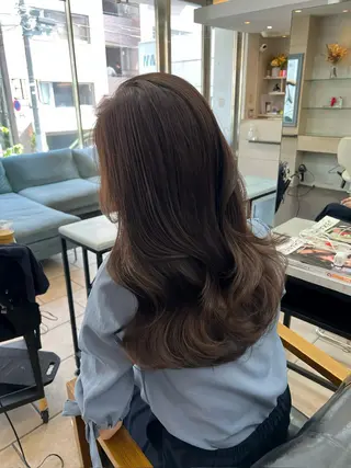 セミロング カラー 韓国ヘア/レイヤー カット SAKURAのヘアスタイル