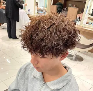 ショート パーマ メンズ 【メンズ特化】 池田大成✂︎のヘアスタイル