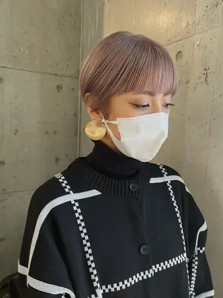 ショート カラー lani ブリーチ /ダブルカラーのヘアスタイル