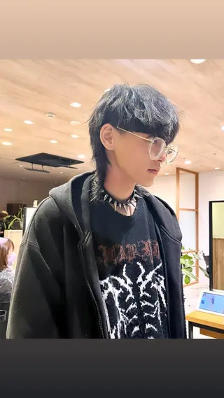 ショート カラー メンズ レイヤー/艶カラー /yuan⟡.·のヘアスタイル