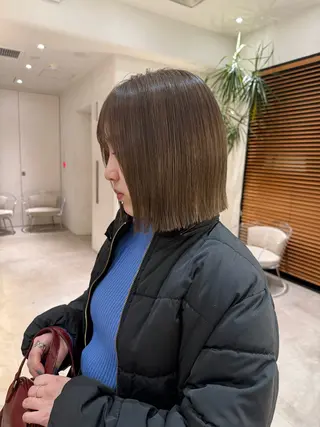 ミディアム カラー 渋谷ボブ/レイヤー ボブ田中航平のヘアスタイル