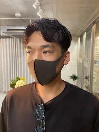 ショート パーマ メンズ 吉田一輝 外国人パーマのヘアスタイル