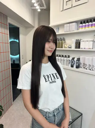 ロング カラー 透明感ハイトーン🐩 渋谷/yumekaのヘアスタイル