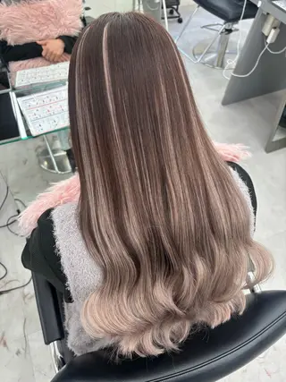 セミロング 羽エクステ/シール エクステ/横浜駅5分のヘアスタイル