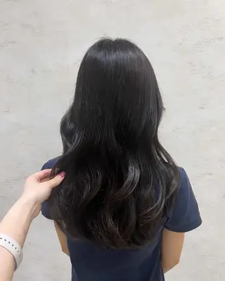 ロング カラー 杉田 涼のヘアスタイル