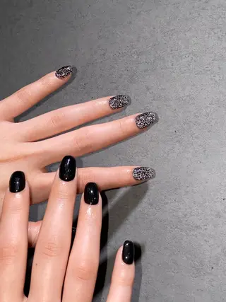 ネイル I-nailロング /ワンホン/キラキラのネイルデザイン