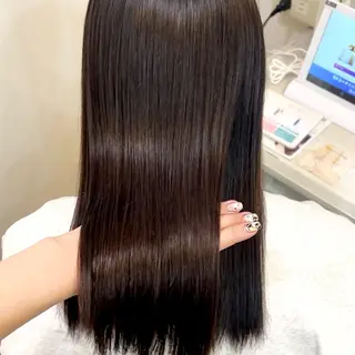 セミロング ブリーチなしベージュ /ヘアセット/ミユのヘアスタイル