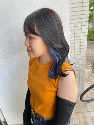 セミロング 亀川蓮 Agu hairのヘアスタイル