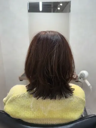 ミディアム カラー チナツ ，のヘアスタイル