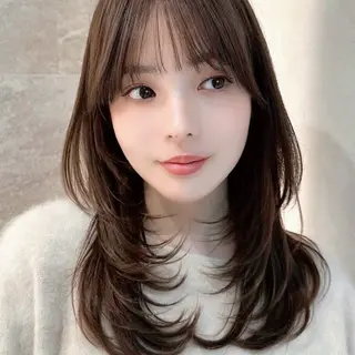 セミロング ボブ・韓国レイヤー・ くびれボブ・内藤康太のヘアスタイル