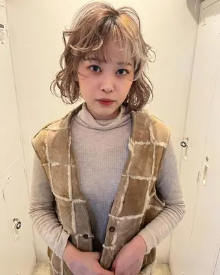 ショート ケアブリーチ/ボブ/ honoのヘアスタイル