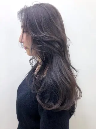 セミロング カラー パーマ ヘアアレンジ ITbyALBUM 中野店のヘアスタイル