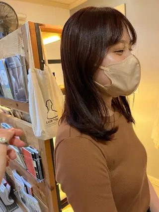 ミディアム カラー NOUN所属・eri kinjoのヘアスタイル