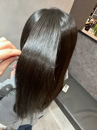 ロング パーマ printemps HOR HAIR所属・登戸クリニック ストレート/片桐のヘアスタイル