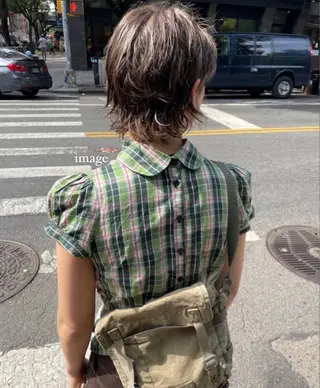 ショート パーマ MAYU/ハイトーン /レイヤーカットのヘアスタイル