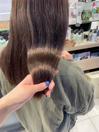 ロング クロスパーマ/うる艶 カラー/Kurumiのヘアスタイル