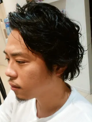 メンズ パーマ Ash 店長 木村 和人のヘアスタイル