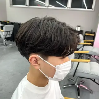 パーマ メンズ メンズ特化/パーマ/ ブリーチ/福島 千颯のヘアスタイル