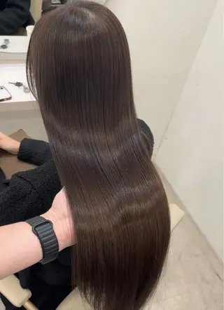 ロング 髪質改善/縮毛矯正 梅田茶屋町/西尾祐作のヘアスタイル
