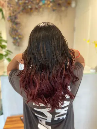 セミロング カラー ボブ/インナーカラー /眉毛/Miyuのヘアスタイル