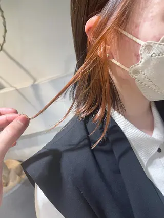 ミディアム カラー 川本 裕🌿のヘアスタイル