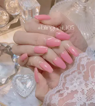 ネイル 23時まで❤︎韓国、 ワンホンネイルのネイルデザイン