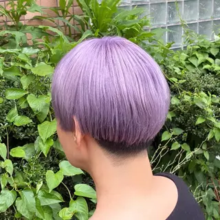 ショート ハイトーン/レイヤー カット/TAKEのヘアスタイル