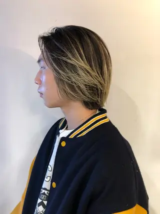 ミディアム メンズ 末崎 聖子のヘアスタイル