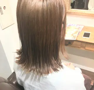 ミディアム カラー ヘアアレンジ As hair所属・柔らか垢抜けｶﾗｰと ｶｯﾄ🫧ASUKAのヘアスタイル