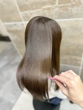 セミロング カラー パーマ 【髪質改善特化】 tamのヘアスタイル