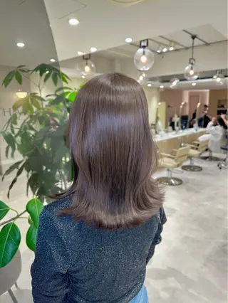 ミディアム カラー Ms.CHARM所属・透明感カラー🌿 グレージュ🐺陽介のヘアスタイル