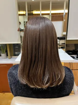 セミロング パーマ 門崎未依/レイヤー/ メンズカット🪿🌼のヘアスタイル