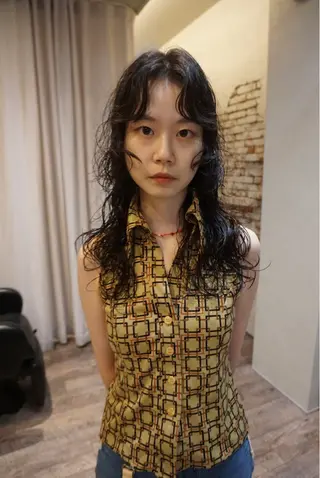 ロング パーマ パーマ 大須美容師 ぱるのヘアスタイル